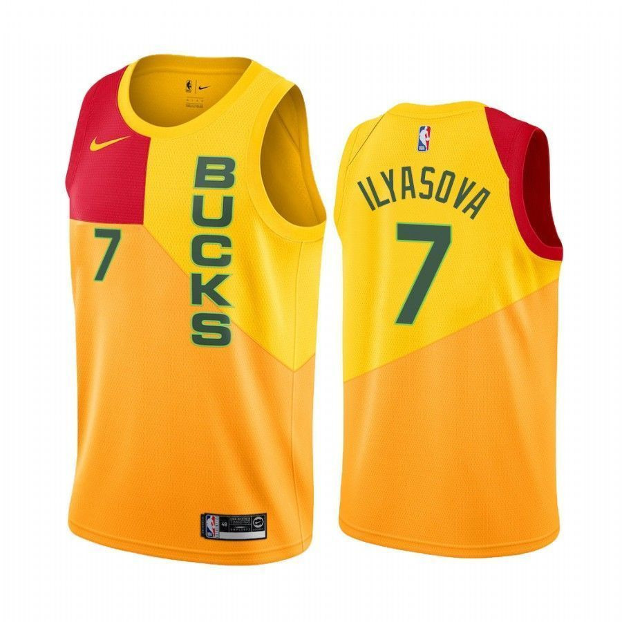 Men's Milwaukee Bucks Ersan Ilyasova 7 City Men's Jersey