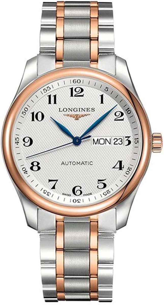 Longines Master Collection Automatic 38.5mm Silver Dial Stainless Steel and Rose Gold Men’s Watch L2.755.5.79.7