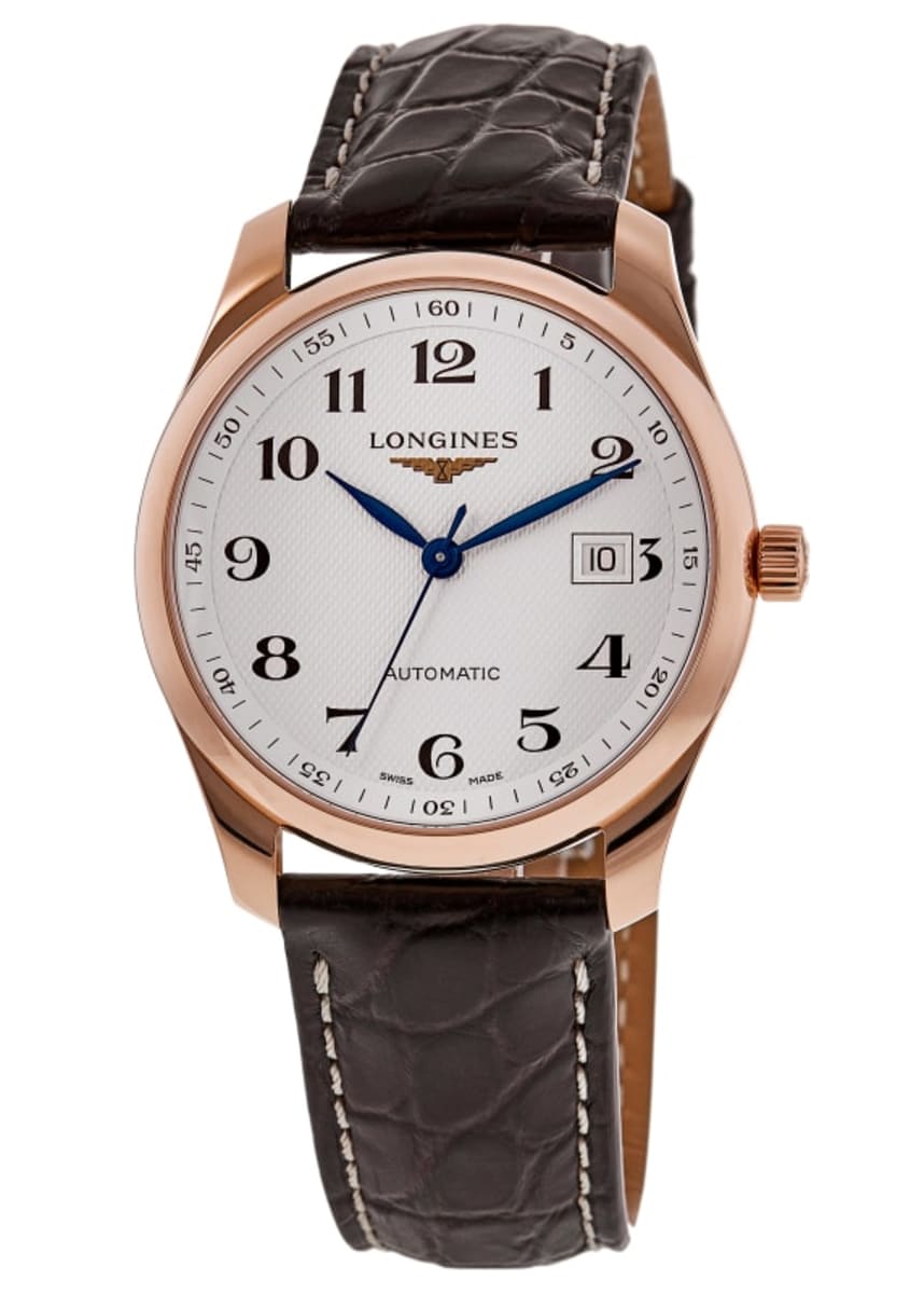 Longines Master Collection Automatic 40mm 18kt Rose Gold Leather Strap Men’s Watch L2.793.8.78.3