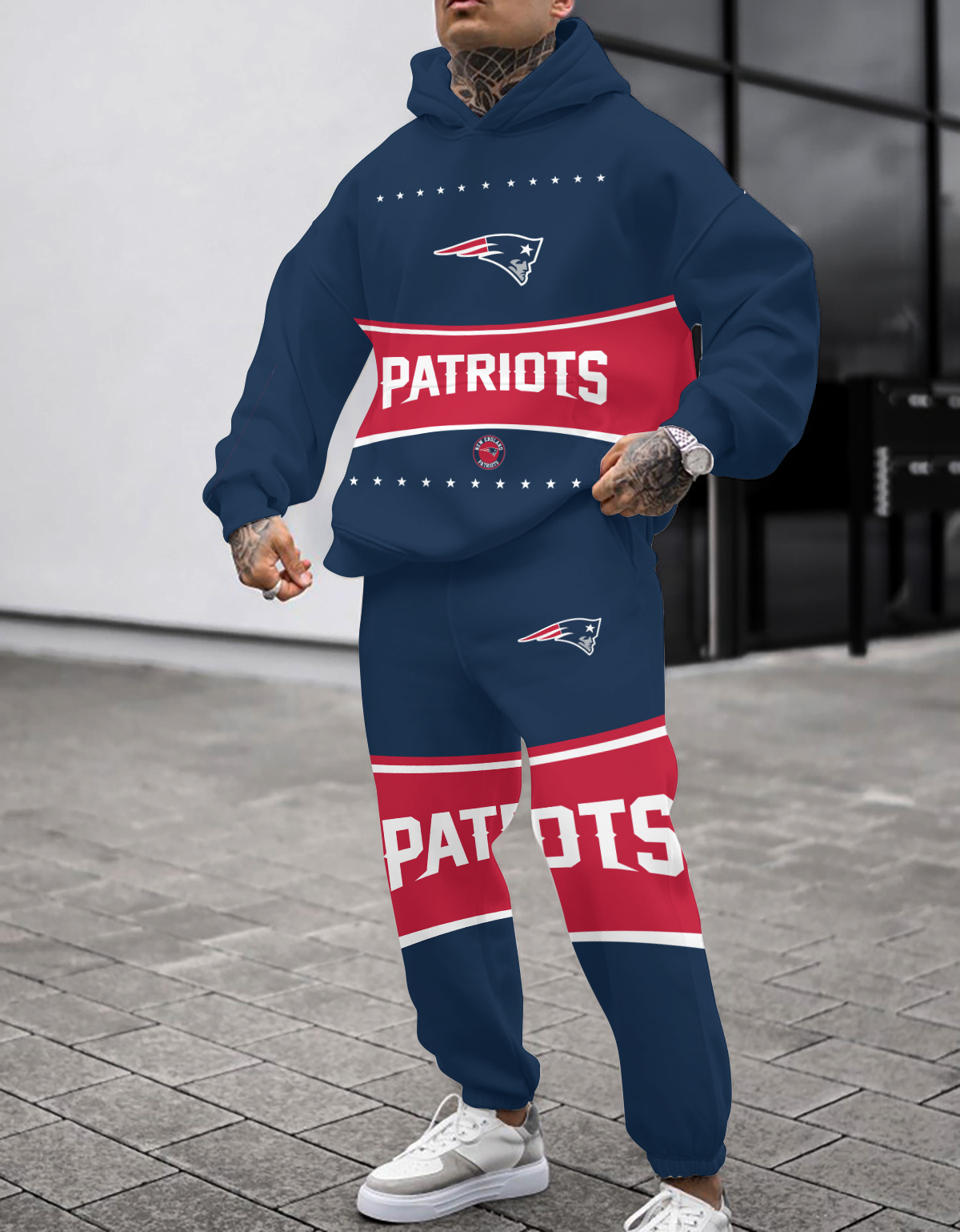 New England Patriots NFL Sport Hoodie Tracksuit Style 1