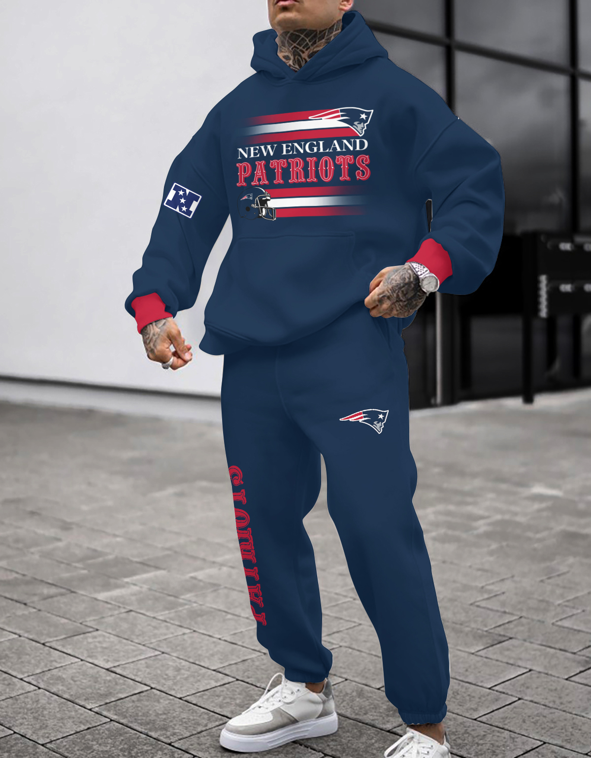 New England Patriots NFL Sport Hoodie Tracksuit Style 2