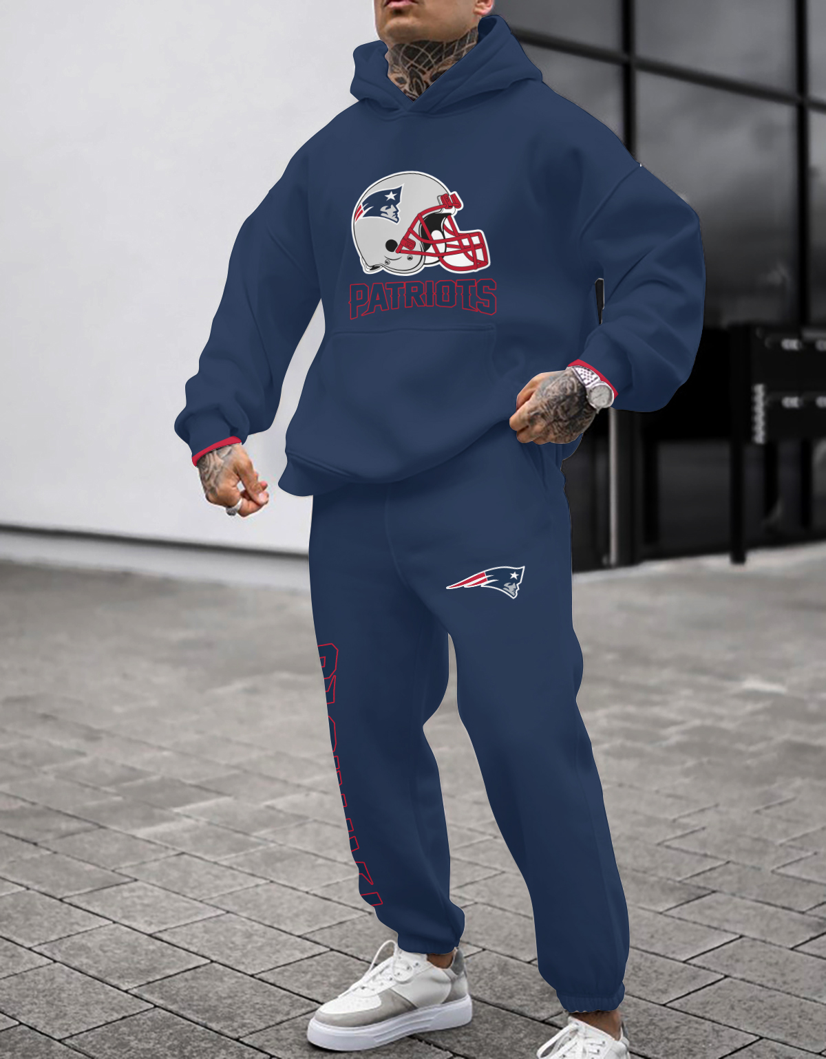 New England Patriots NFL Sport Hoodie Tracksuit Style 4