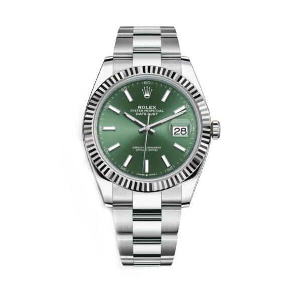 Rolex Datejust 126234 Green Dial 41Mm Oyster Bracelet Stainless Steel Wrist Men’S Watch