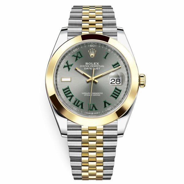 Rolex Datejust 126303 Wimbledon Dial Two-Tone 41Mm Fixed Jubilee Bracelet Wrist Watch