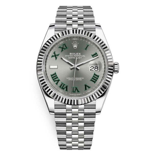 Rolex Datejust 126334 Slate Roman Jubilee 41Mm Stainless Steel Men’S Wrist Watch